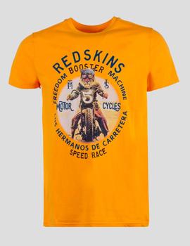 Camiseta Redskins motero naranja