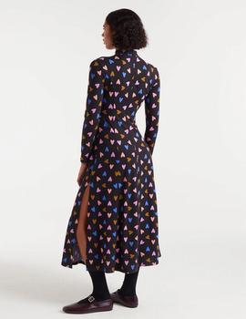 Vestido Compañia Corazones largo negro