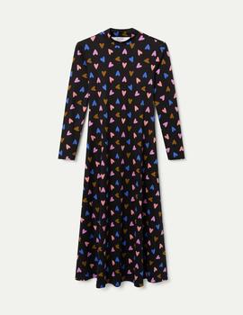 Vestido Compañia Corazones largo negro