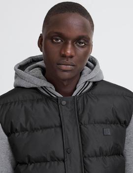 Cazadora Blend Mangas Algodon negra