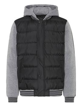 Cazadora Blend Mangas Algodon negra