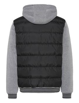 Cazadora Blend Mangas Algodon negra