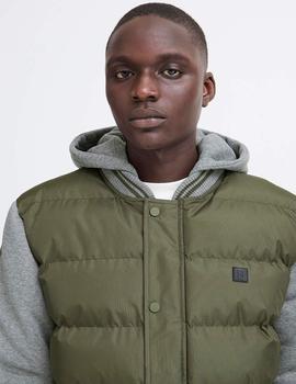 Cazadora Blend Mangas Algodon verde