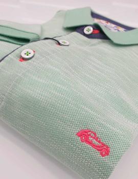 Polo Dario liso verde