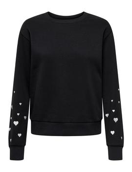 Sudadera JDY Only Paris negra