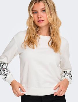 Sudadera JDY Only Paris blanca