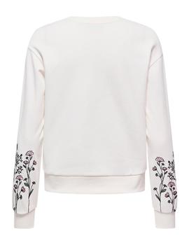 Sudadera JDY Only Paris blanca