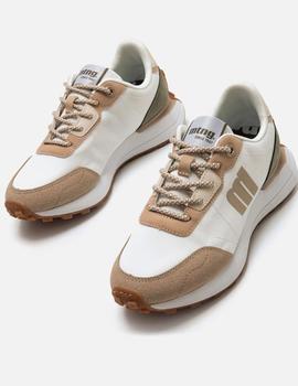 Zapas mustang Chica blanca/kaki