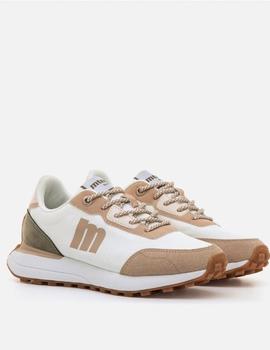 Zapas mustang Chica blanca/kaki