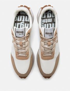 Zapas mustang Chica blanca/kaki