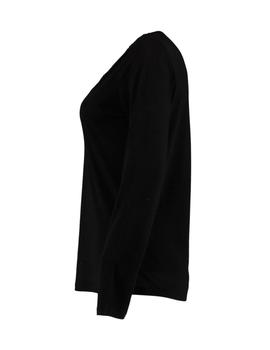 Camiseta Hailys M/L Puntilla negra