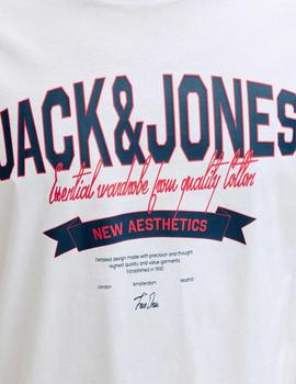 Camiseta Jack&Jones Logo blanca