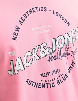 Camiseta Jack&Jones Logo pink