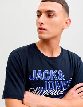 Camiseta Jack&Jones Logo navy
