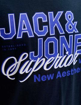 Camiseta Jack&Jones Logo navy
