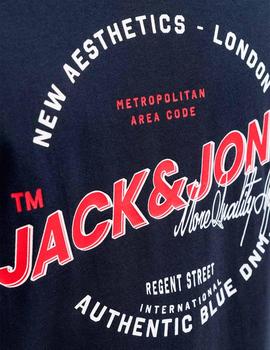 Camiseta Jack&Jones Logo marina