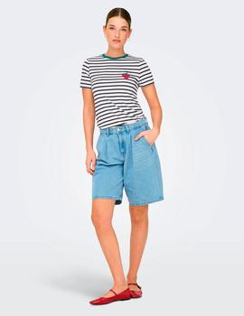 Camiseta Only Fresas Rayas