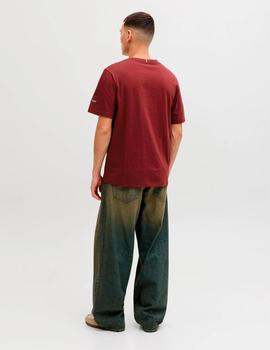 Camiseta Jack&Jones Catskills granate