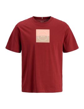 Camiseta Jack&Jones Catskills granate