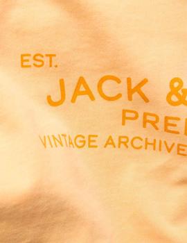 Camiseta Jack&Jones Bluaiden amarilla