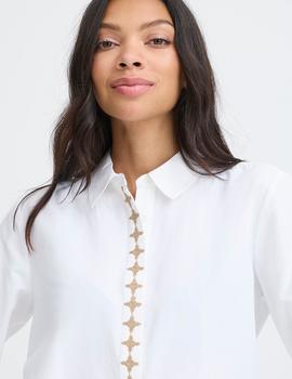 Camisa B.Young Bordada blanca