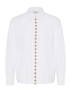 Camisa B.Young Bordada blanca