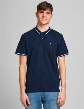 Polo Jack-Jones Jersey negro