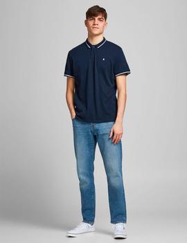 Polo Jack-Jones Jersey negro