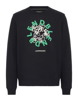 Sudadera Blend Letras Goma negra