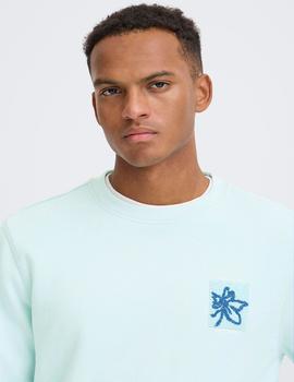 Sudadera Blend Flor Pecho azul