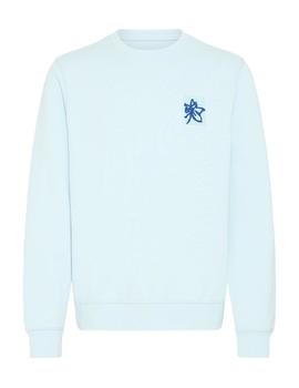 Sudadera Blend Flor Pecho azul