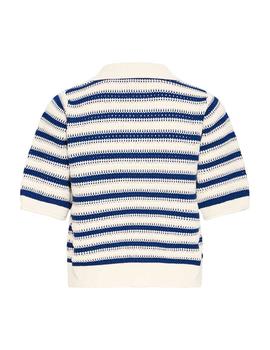 Jersey Polo B.Young Rayas beige/azul