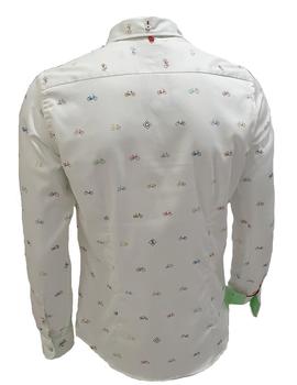 Camisa The Surf Car bicis blanca