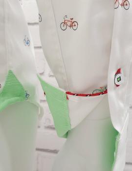 Camisa The Surf Car bicis blanca
