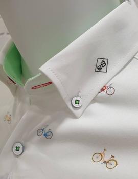 Camisa The Surf Car bicis blanca