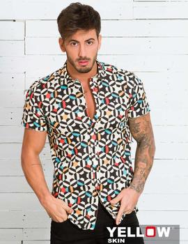 Camisa Yellow Skin retro m/c