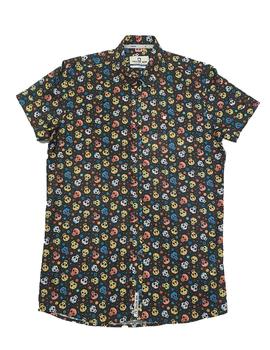 Camisa Yellow Skin calaveras m/c