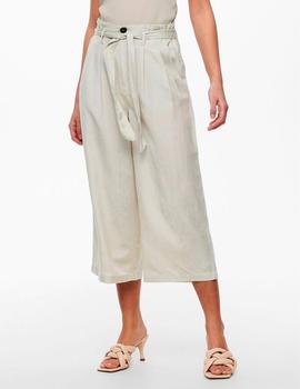 Pantalon Only Aminta culotte beige