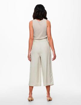 Pantalon Only Aminta culotte beige