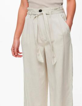 Pantalon Only Aminta culotte beige