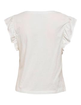 Camiseta Only Lucilla blanca