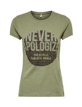 Camiseta Only Nicole verde