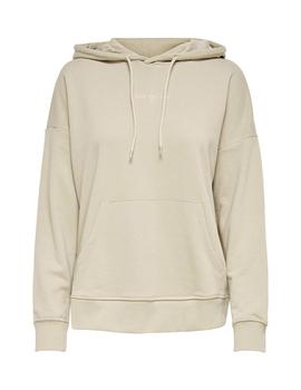Sudadera Only Daimi deportiva beige