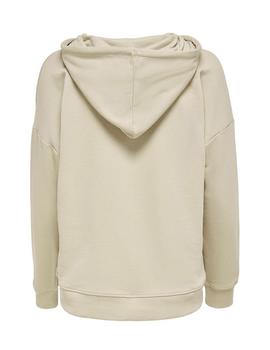 Sudadera Only Daimi deportiva beige