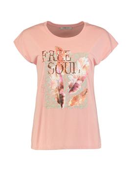 Camiseta Hailys Free Soul rosa