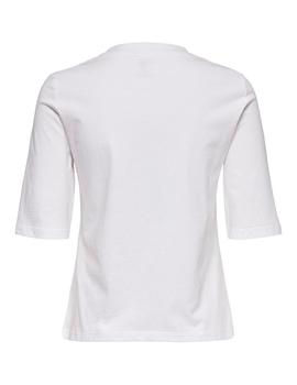 Camiseta Only Theo blanca