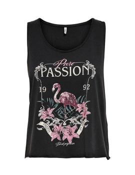 Camiseta Only Lucy passion negra