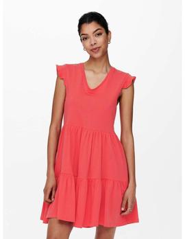 Vestido Only May Life coral