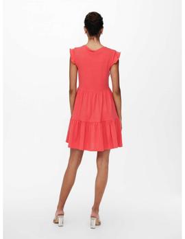 Vestido Only May Life coral