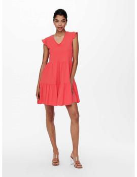 Vestido Only May Life coral